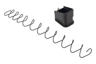 Agency Arms +5 Basepad in Black Fits GLOCK 17 17rd magazines and includes a chrome silicon alloy spring